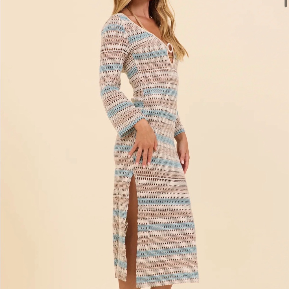 Bora Bora Stripe Maxi coverup